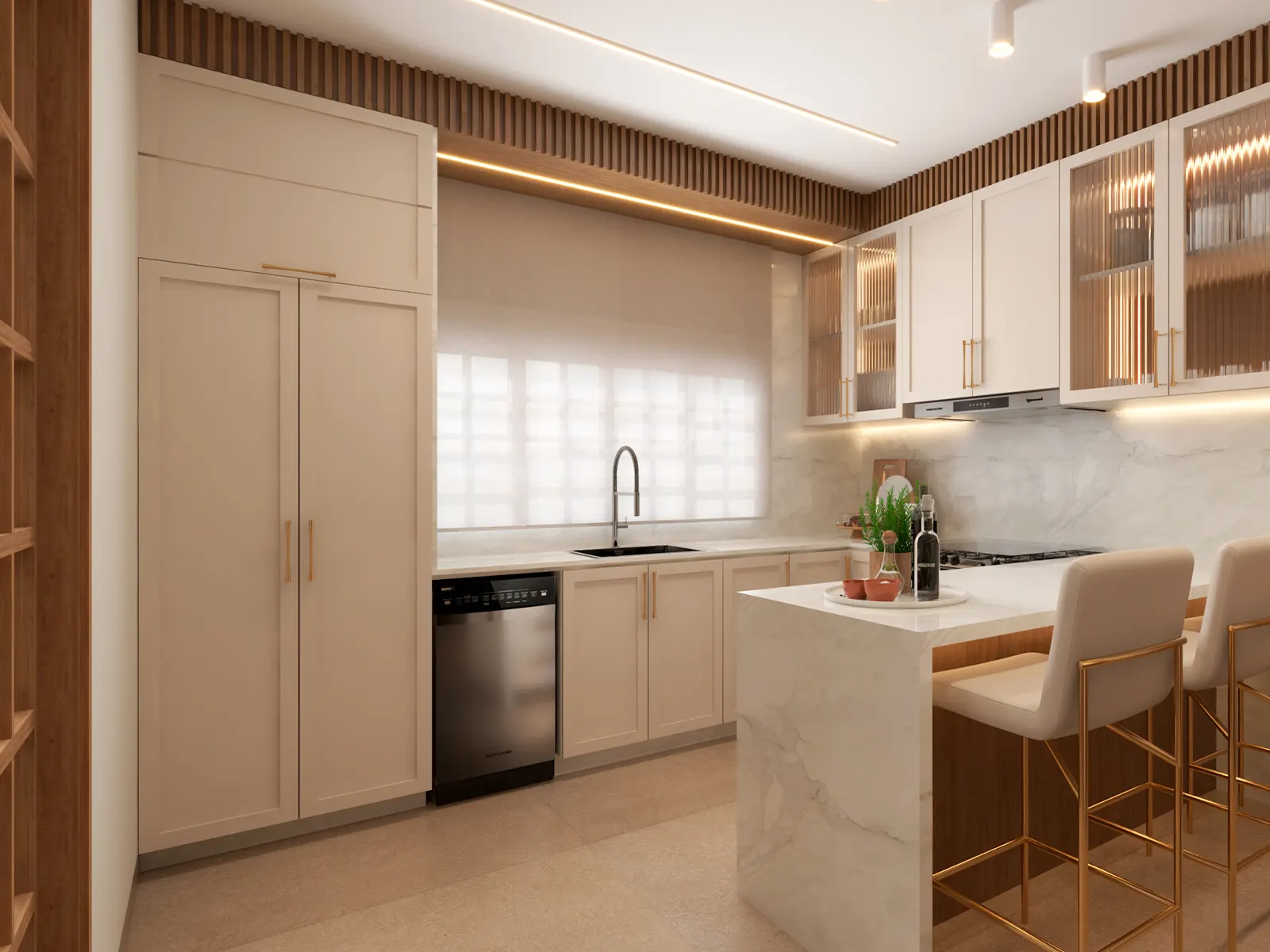 Residência em Cascavel, projeto de interiores assinado por Marina Maiorki